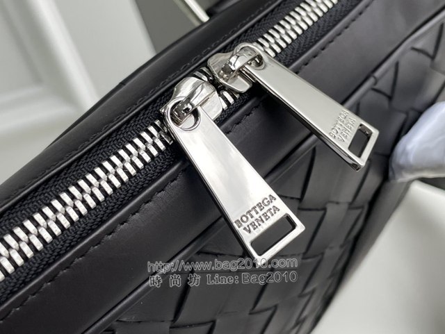 Bottega veneta高端男包 98083 寶緹嘉原單胎牛皮男包 BV經典款編織包男士手提公事包  gxz1366